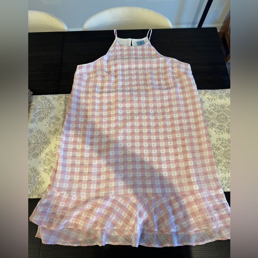 CeCe Pink Gingham Dress